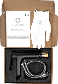 Cмеситель для раковины FILARETE Retta FL5030 (Черный матовый)