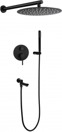 Душевой комплект FILARETE Roun FL1020 (Черный матовый)
